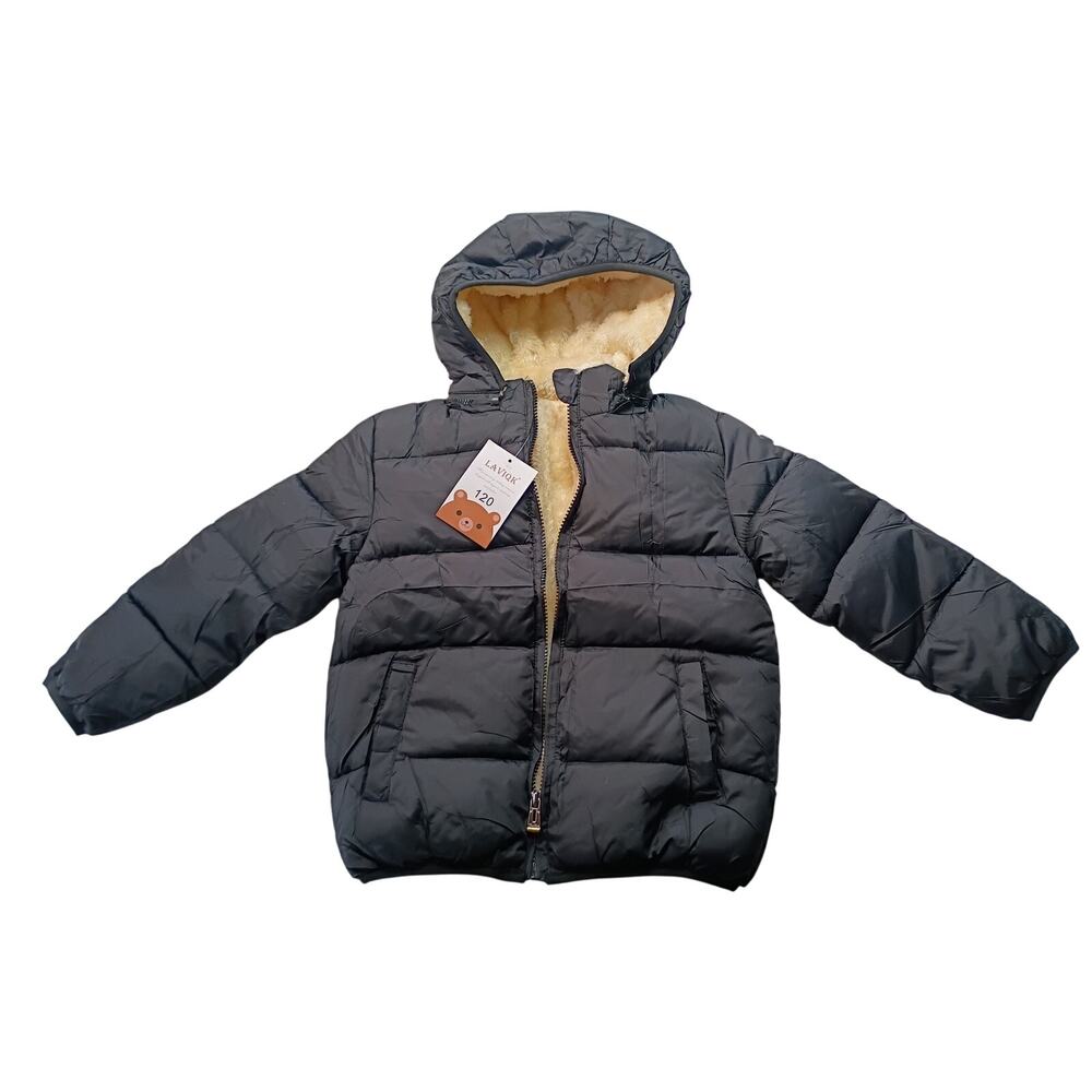 LAVIQK Boys Black Puffer Jacket - New with Tags!